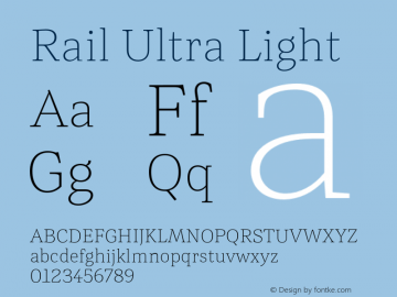 Rail-UltraLight Version 2.001图片样张