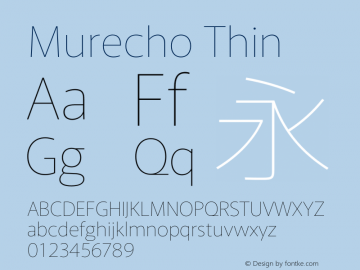 Murecho Thin Version 1.010图片样张