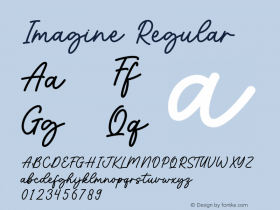 Imagine Version 1.002;Fontself Maker 3.5.7图片样张