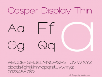 Casper Display Thin Version 1.000图片样张