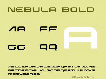 Nebula Bold Version 1.00;November 28, 2019;FontCreator 11.5.0.2422 64-bit图片样张