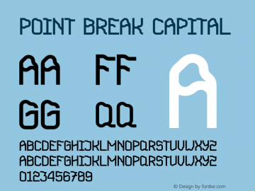 Point Break Capital Version 1.013;Fontself Maker 3.5.4图片样张