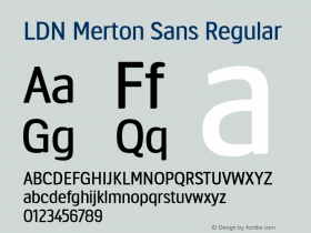 LDN Merton Sans Version 1.002;PS 001.002;hotconv 1.0.88;makeotf.lib2.5.64775图片样张