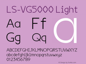 LS-VG5000 Light Version 1.000;FEAKit 1.0图片样张