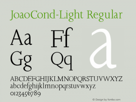 JoaoCond-Light Regular 1.0 2004-11-04图片样张