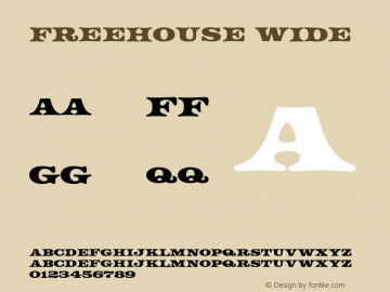 Freehouse Wide Version 5.000;PS 005.000;hotconv 1.0.88;makeotf.lib2.5.64775图片样张