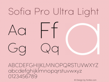 Sofia Pro Ultra Light Version 4.0图片样张