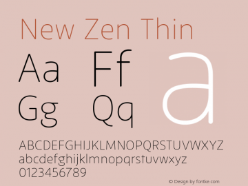 New Zen Thin Version 2.001图片样张