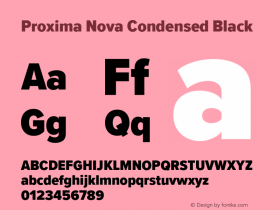 Proxima Nova Cond Black Version 3.019图片样张