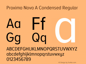 Proxima Nova A Cond Version 3.018图片样张