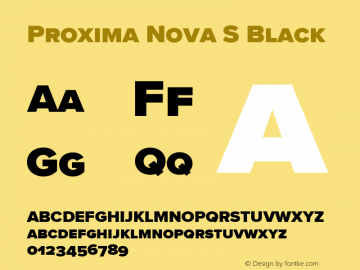 Proxima Nova S Black Version 3.018图片样张