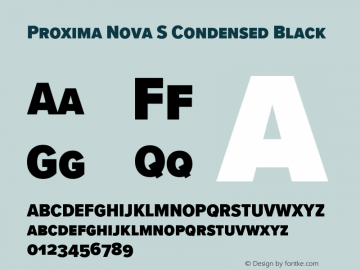 Proxima Nova S Cond Black Version 3.018图片样张
