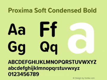 Proxima Soft Cond Bold Version 1.005图片样张