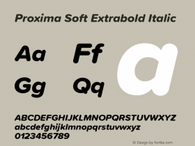 Proxima Soft Extrabold It Version 1.005图片样张
