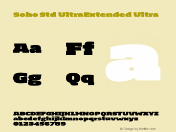 SohoStd-UltraExtendedUltra Version 1.100图片样张