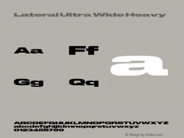 Lateral Ultra Wide Heavy Version 1.001;FEAKit 1.0图片样张