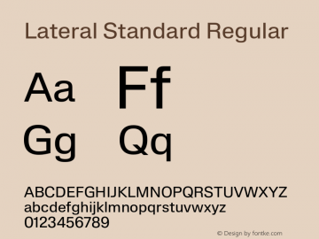 Lateral Standard Regular Version 1.001;FEAKit 1.0图片样张