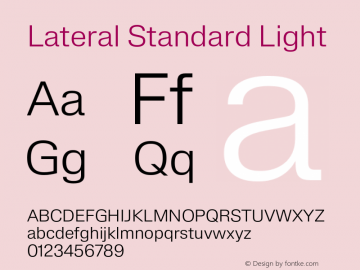 Lateral Standard Light Version 1.001;FEAKit 1.0图片样张