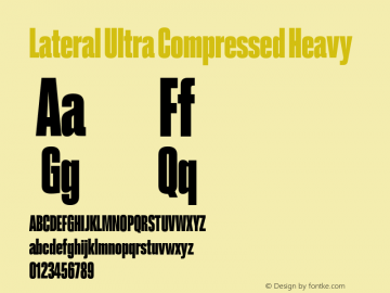 Lateral Ultra Compressed Heavy Version 1.001;FEAKit 1.0图片样张