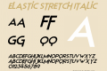 Elastic Stretch Font