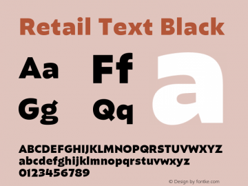 Retail Text Black Version 1.000;PS 0.0;hotconv 16.6.54;makeotf.lib2.5.65590图片样张