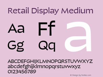 Retail Display Medium Version 1.000;PS 0.0;hotconv 16.6.54;makeotf.lib2.5.65590图片样张