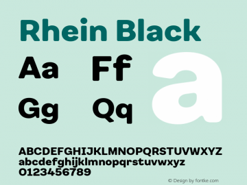 Rhein Black Version 1.000;FEAKit 1.0图片样张