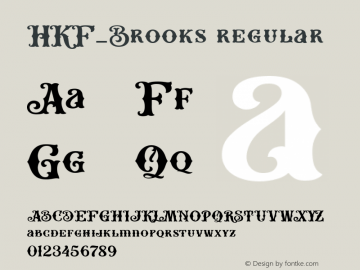 HKF_Brooks_regular Version 1.000图片样张