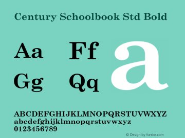 CenturySchoolbookStd-Bold Version 1.000;PS 001.000;hotconv 1.0.38图片样张