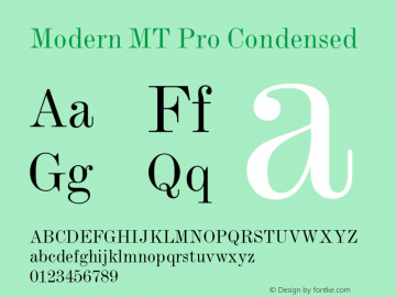 Modern MT Pro Condensed Version 1.00 Build 1000图片样张