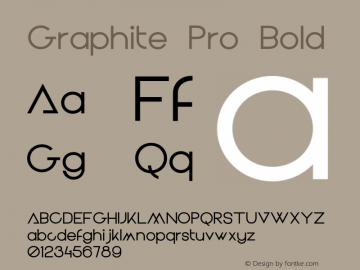 Graphite Pro Bold Version 1.000;hotconv 1.0.109;makeotfexe 2.5.65596图片样张