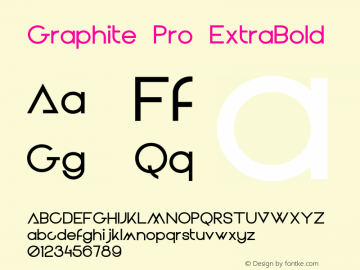 Graphite Pro ExtraBold Version 1.000;hotconv 1.0.109;makeotfexe 2.5.65596图片样张