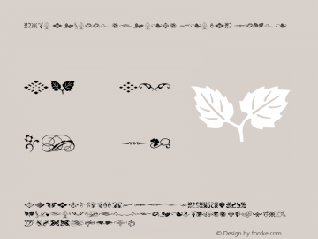 Type Embellishments One LET Plain:1.0 1.0图片样张