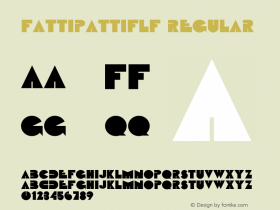 FattiPattiFLF Regular 1.0 Font Sample