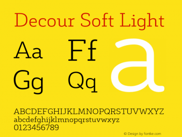 DecourSoft-Light Version 1.000;PS 001.000;hotconv 1.0.88;makeotf.lib2.5.64775图片样张