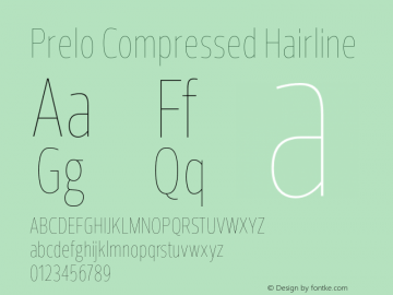 PreloCompressed-Hairline Version 1.0图片样张