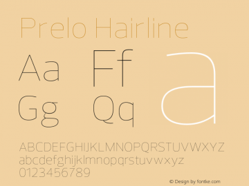 Prelo-Hairline Version 1.0图片样张