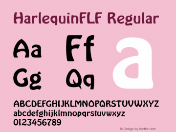 HarlequinFLF Regular 001.000 Font Sample