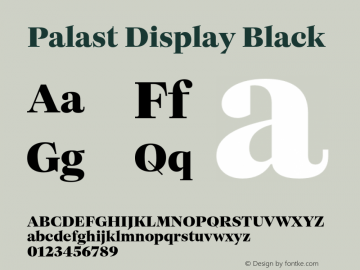Palast Display Black 1.0图片样张
