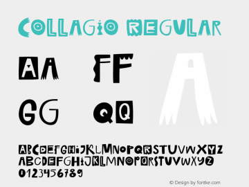 Collagio Regular Version 1.000;FEAKit 1.0图片样张