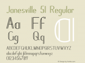 Janesville 51 Regular OTF 1.000;PS 001.000;Core 1.0.29 Font Sample