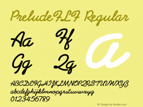 PreludeFLF Regular 001.000 Font Sample