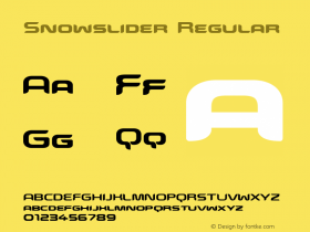 Snowslider Regular 001.001 Font Sample