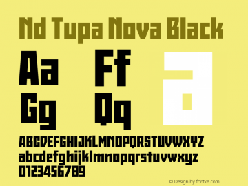 Nd Tupa Nova Black Version 1.000;FEAKit 1.0图片样张