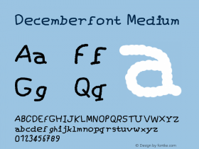 Decemberfont Version 001.000图片样张