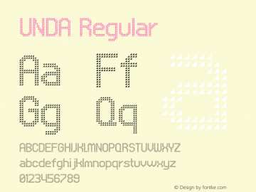 UNDA Regular 001.000 Font Sample