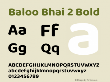 Baloo Bhai 2 Bold Version 1.700图片样张