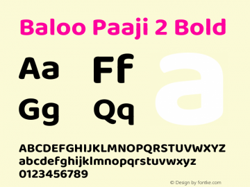 Baloo Paaji 2 Bold Version 1.700图片样张
