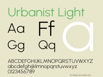 Urbanist Light Version 1.303图片样张