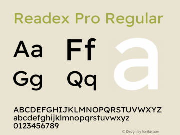 Readex Pro Regular Version 1.203图片样张